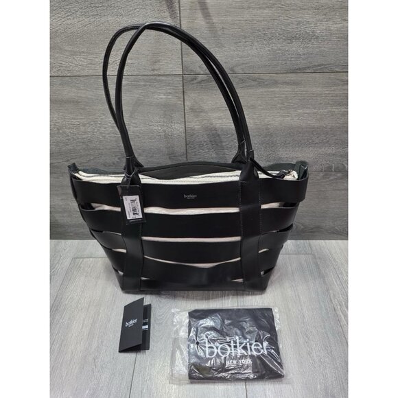 Botkier Hampton Leather Tote Shoulder bag Black B000474 - Picture 5 of 13